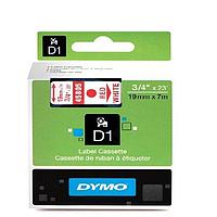 DYMO 63020719 D1 tape ສີແດງ/ສີຂາວ (19mm x 7m)