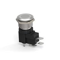 Alcoswitch - TE Connectivity 2-2364687-0 ປຸ່ມກົດສະຫນອງ AVH22 FLT SS LK RNG BLU 24V26A