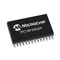 Microchip Technology PIC18F25Q24-I/SO ມາຄຣອຄຄອນໂຕເລີ 32KB Flash, 2KB RAM, 512bytes EEPROM, MVIO, 10b ADC2, 8b DAC, ACP, Comp, PWM,