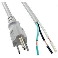 Qualtek Electronics 211023-06 ສາຍພະລັງງານບໍ່ມີປະຕູປ່ອງ 20' SJT 3X16AWG ສີເທົາ NA COLOR, 5-15P