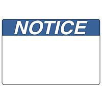 HellermannTyton 596-00204 ປ້າຍຫົວຂໍ້ພິມລ່າສຸດ Solar Label, ແຈ້ງເຕືອນ NOTICE, 6.0" x 4.0", PET, ສີຟ້າ, 250/ມ້ວນ