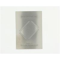 Chip Quik PA0221-S ປຸ່ມສອກແລະອະເດັບເຕີ TQFP-128 ແບບສແຕນເລດສຕີນ Stencil