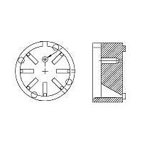 Aavid 7717-19NG ແຜ່ນຕິດຕັ້ງເຊມິຄອນດັກເຕີ ແຜ່ນຕິດຕັ້ງເຊມິຄອນດັກເຕີສໍາລັບ IC, ໄນລອນ, 8 ຂາ, OD 12.70mm, ຄວາມຫນາ 6.99mm