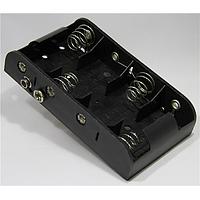 Eagle Plastic Devices 12BH243B-GR ຖານຖ້ວມແບດເຕີຣີ 4 C ມີການຍຶດດ້ວຍການກົດ