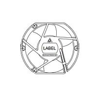 Delta Electronics, Inc. EFB1548XHG20D ພັງລົມ Tubeaxial Tubeaxial, 172x150x51mm, 48VDC, Ball, 3-Lead Wires, Lock Rotor Sensor, Tach