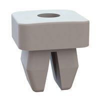 Essentra Components 60SGN01200 ກຣອມເມດ ນັດ Grommet Nut, .250x.260 ຮູ, .062-.125 ຄະແນນ Panel Thk