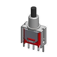 Dailywell 8MSLP1B06VS2QES ປຸ່ມກົດສະຫນອງສະຫນອງຍ່ອຍຂະໜາດຍ່ອຍ Pushbutton SPDT switch on-on high V-bracket