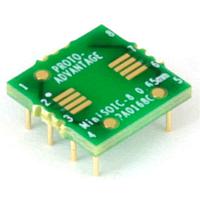 Chip Quik PA0168C ອາແດບເຕີ Mini SOIC-8 ເປັນ DIP-8 SMT Adapter (0.65 mm pitch) Compact Series
