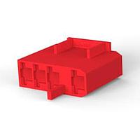 AMP Connectors - TE Connectivity 2-521498-2 ຮອງສະໜອງສາຍແລະຮອງສາຍ 250 FASTON HSG.,REC.,4 POS,ແດງ