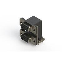 EDAC 662-009-364-035 ຕູ້ສະຫນອງ Dual Port D-Sub ມຸມຂວາ ຕູ້ສະຫນອງ Dual Port D-Sub