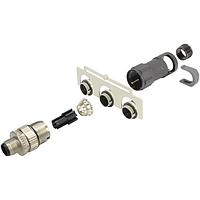 HARTING 21038121511 ຕົວເຊື່ອມມິດຕຣິກວົງກົມ M12 Acode 5pin ຜູ້ຊາຍປົກກະຕິ, ການບັງຄັບ