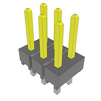 Samtec HTSW-103-07-S-D ພິນເຮດເດີຮອງຮ້ອນສູງ ສະແຕຣິບພິນເຮດເດີ PCB