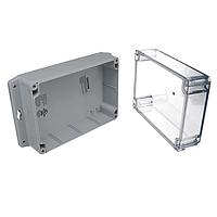 Bud Industries PN-1327-CMB ກະຕ່າກອງໄຟຟ້າ IP65 NEMA 4X ມີຝາທີ່ແຈ້ງແລະຂາຍຕິດຕັ້ງ (6.7 X 4.8 X 3.2 ນິ້ວ)