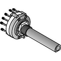 Alpha (Taiwan) SR2611F-0108-38F5B-D8-N ສະຫນັບສະຫນູນການຫຼຽນສອງ 1 POLE 8 POS D SHAFT