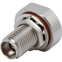 Amphenol SV Microwave SF1521-60045 ຕົວເຊື່ອມສາຍສະເພາະ 2.92mm F Bulkhead Conn ສໍາລັບສາຍ .047