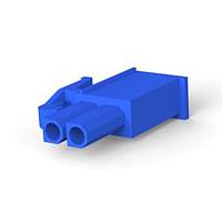 AMP Connectors - TE Connectivity 1-172165-6 ກອງຮັບສະຫນອງ PLUG 2P MINI ສີຟ້າ