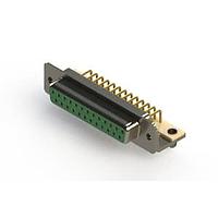 EDAC 630-M25-240-GT3 ຕົວເຊື່ອມ D-Sub - ຕົວເຊື່ອມ D-Sub ມຸມຂວາ ຄວາມໜາແບບມາດຕະຖານ