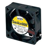 Sanyo Denki 9WP0612D4D011 ພັນລະຫັດ Axial Axial, 60x60x25mm, 12VDC, ກັນນ້ຳ, ບໍ່ມີຂອງຍືດ, ຕິດຕາມການລອກໂຣເຕີ