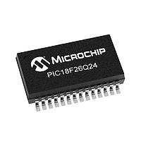 Microchip Technology PIC18F26Q24-E/SS ມາຄຣອຄຄອນໂຕເລີ 64KB Flash, 4KB RAM, 512bytes EEPROM, MVIO, 10b ADC2, 8b DAC, ACP, Comp, PWM,
