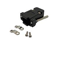 Adam Tech DB25-HD-PN-TS ຊິ້ນສ່ວນຫຼັງສອງຊິ້ນ 25P HOOD THMB SCREW CHROME PLASTIC