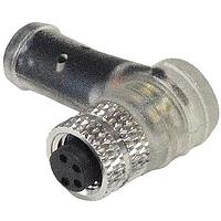 Bulgin PXPPNP08RAF04ACL100PVC ເສັ້ນສາຍອ່ານສະເຫຼີມ / ເສັ້ນສາຍອັກຕູເວີ M8 A-coding 4P ຜູ້ຍິງມຸມຂວາ M