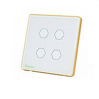 HUNONIC HNLUX04VT BLE Luxury Touch Switch ປຸ່ມ 4 Square (White)