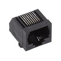 Kycon GDLX-N-88 Modular 8P8C R/A PCB ສີດຳ LOPRO ບໍ່ມີການປ້ອງກັນ