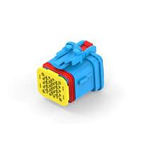 DEUTSCH - TE Connectivity 2350890-4 ຕູ້ຕໍ່ສອງປະເພດ 20POS,HYBRID,SOC HSG ASSY,SLD,COD D