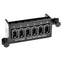 Tripp Lite N482-6M24-6M24 ຕູ້ຕໍ່ແບບເສັ້ນແອບຕິກ RKMT CHASSIS W/MOD FBR