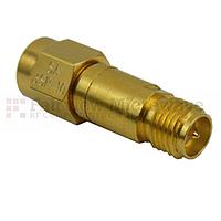 Fairview SA3SR-10 10 dB Fixed Attenuator SMA Reverse Polarity Male To SMA Reverse Polarity Female Up To 3 GHz Rated To 2 Watts With Brass Gold Body