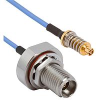 Amphenol SV Microwave FV67SMPM-047-FB292-060 ສາຍສັນຍານ RF VITA 67.1/2 SMPM 2.92mm BKHD F 6" Cable