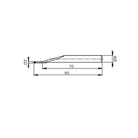 Trimos TA-MI-110 ການແບບວາງມືດກັບລົມກະບາຍທັງສເຕນຄາບາດ (Ø 2 mm)