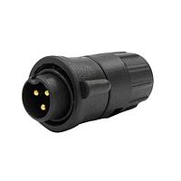 CONXALL W6380-3PG-321W ປລັກ Mini-Con-X Cable End, 3-pin #16, ຜູ້ຊາຍ, ການບັງກັດ, ຈຳນວນຫຼາຍ