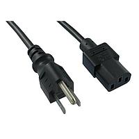 Qualtek Electronics 393001-01 ສາຍພະລັງ AC 2.5M 3X1.25 5-15P US (ສີດຳ)