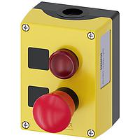 SIEMENS 3SU18020NB002AB2 ກົດກະທົບ ENC ເປັນເຄື່ອງປຸ່ມພລາສຕິກ, ປຸ່ມຢຸດສະພາບຉັດເກັບ, ໄຟນຳພາຍ, ແດງ