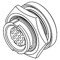 CONXALL W4281-12SG-3ES ຕົວເຊື່ອມ MU WR PNL 12 #20 SKT PCT-SHRT