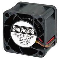 Sanyo Denki 9GA0312K3001 ພັງລົມ Axial DC Axial, 38x38x28mm, 12VDC, ປະສິດຕິພາບສູງ, ພະລັງງານຕ່ຳ, Tachometer