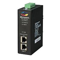 Microchip Technology PD-9501GI/DCF PoE Midspan Injector 1P Midspan 60W ອຸດສາຫະກຳ DC ເຂົ້າ ການເຊື່ອມຕໍ່ດ້ານໜ້າ