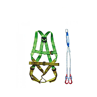ADELA H4501+EW32 Full Body Harness ຄົບຊຸດ ພ້ອມສາຍເຫຼັກ 2 ອັນ