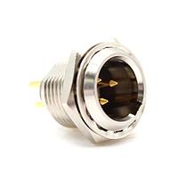 Io Audio Technologies IO-TXLR3-M-PS-1 ຕົວເຊື່ອມ XLR 3-ຂາ ຕົວເຊື່ອມ Tiny XLR Chassis ມີ Hex Nut/Solder Cups, ຊາຍ