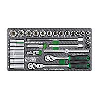 TOPTUL GEA3005 ຊຸດເຕົ້າສຽບ 3/8 " (30 pcs)