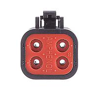 Amphenol SINE Systems ATP06-4S-BLK ປລັກຊີຣີສ 4-Way ATP ສີດຳ 4 Way