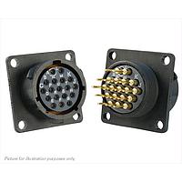 Eaton Souriau-Sunbank UTS014D18S ຮອບຮອງ 18P SQ FLANGE SOCKET RECEPTACLE SIZE 14D