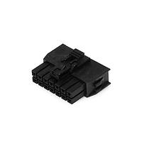 Molex 105308-1214 ຮູງຮັບ Receptacle NanoFit TPA Recp Hsg Dual Row 14Ckt ສີດໍາ