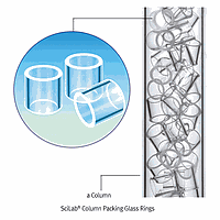 SciLab SL.Gla2070 ວົງແກ້ວ Raschig (ບີດ), od9 x L9mm, 250g