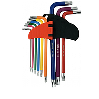 YATO YT-05633 ຊຸດກະແຈຮອບຫົວຫຼັກຮອບດາວ (T10~T50mm, 9 pieces)