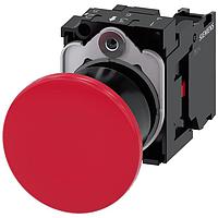 SIEMENS A6X30141902 ປຸ່ມກົດຮູບເຫຼັກເຫຼັກມັງກອນມາດຕະຖານ. 40MM. ແດງ