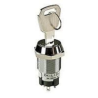 NKK Switches CKM13EFW01-008 ສະຫນັບສະຫນູນ Keylock 16MM ON-OFF-ON FLAT KEY#008 RMV 1 POS 3A