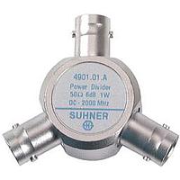HUBER+SUHNER 4901.01.A Dividers Power Divider BNC ຈັກ(f), ຈັກ(f), ຈັກ(f)