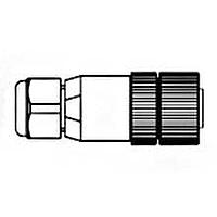 Molex 1300470034 ເຄື່ອງສາຍ Ethernet / ເຄື່ອງສາຍເຄືອກເຄືອກ RJ-45 BAYONET PLUG TO M12 4C D-CODE 2M